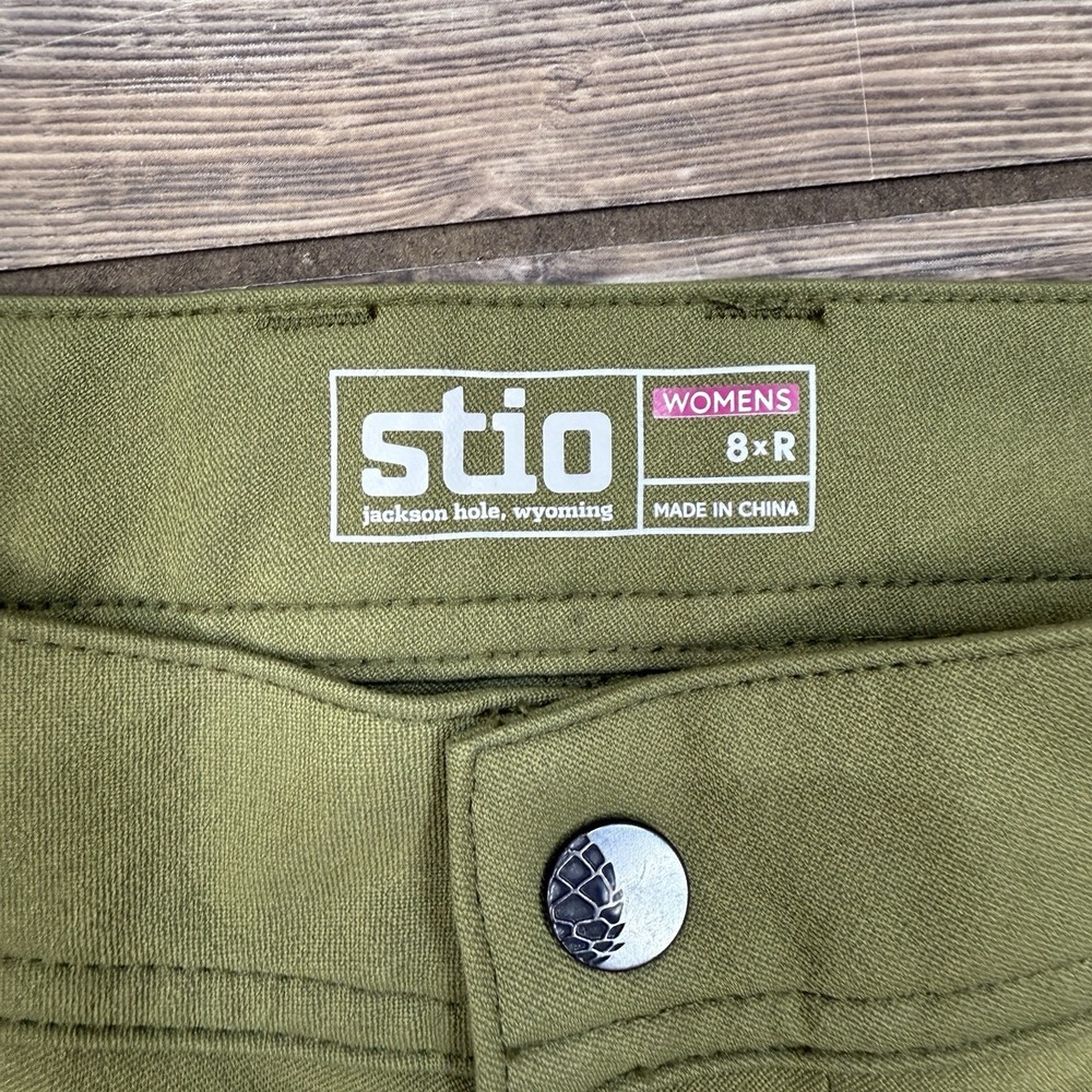 Stio Women's Coburn Slim Straight Outdoor Hiking Pants Mountain Thyme Size 8 New - Picture 7 of 12